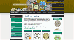 Desktop Screenshot of nastenne-hodiny.eu
