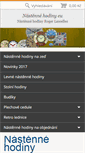 Mobile Screenshot of nastenne-hodiny.eu